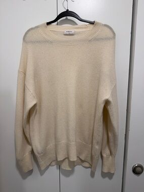 Aritzia Cream Crewneck Sweater
